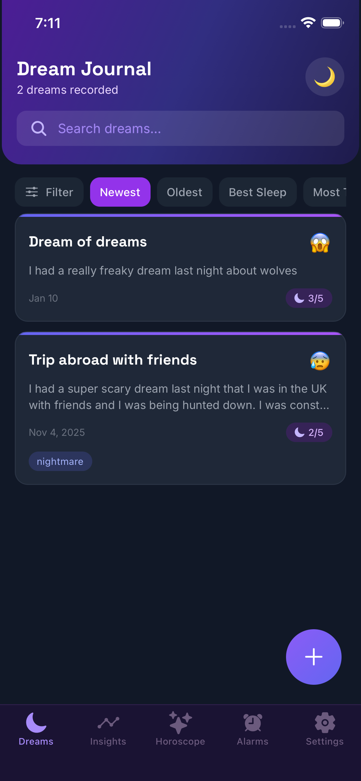 Drift Dream Journal